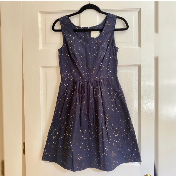 ModCloth Heart and Solar System Celestial A Line dress - Picture 4 of 4
